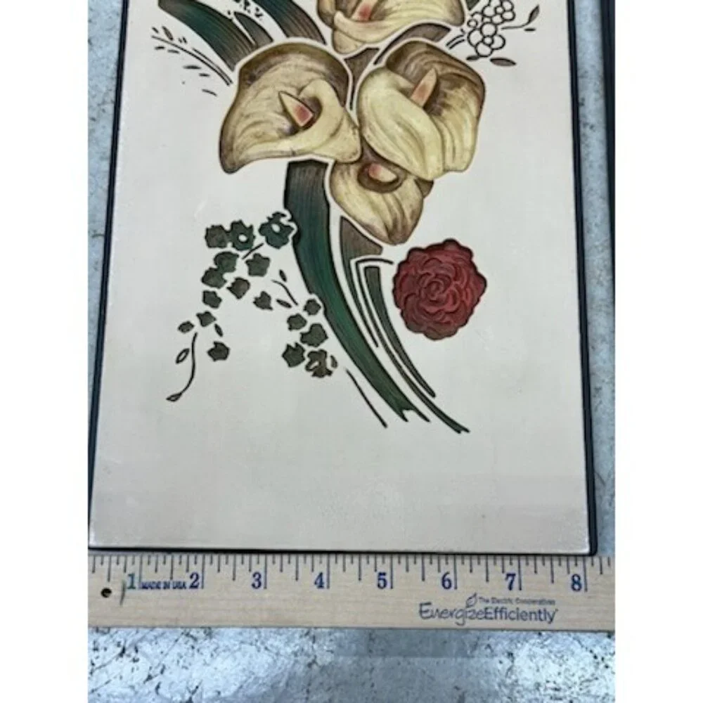 VTG Floral Wall Art Hanging Decor Set of 2 Calla‎ Lily & Rose Botanical Panels